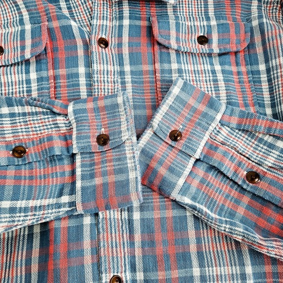 J Crew XL 100% Cotton Flannel Shirts Lot Of 2 Mens XL Slim & Classic Checkered - Picture 6 of 12